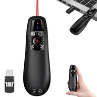 LASEROVÝ DIAĽKOVÝ BEZDRÔTOVÝ PREZENTÁTOR PRE PREZENTAČNÉ SNÍMKY USB-C + USB-A 2V1 LASEROVÝ DIAĽKOVÝ BEZDRÔTOVÝ PREZENTÁTOR PRE PREZENTAČNÉ SNÍMKY USB-C + USB-A 2V1