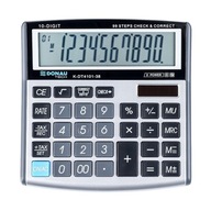 Kancelárska kalkulačka 10-miestna 136x134x28 mm strieborná
