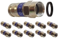 10x satelitný konektor F 6 kompresia na RG6 10x satelitný konektor F 6 kompresia na RG6