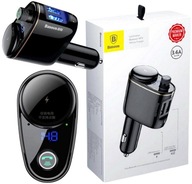Baseus S-06 FM VYSIELAČ RÝCHLA AUTONABÍJAČKA 3,4A 2xUSB-A BT 4,2 Baseus S-06 FM VYSIELAČ RÝCHLA AUTONABÍJAČKA 3,4A 2xUSB-A BT 4,2