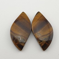 Tigrie oko pár kabošonov ~3,1x1,5 cm č.6 Tigrie oko pár kabošonov ~3,1x1,5 cm č.6