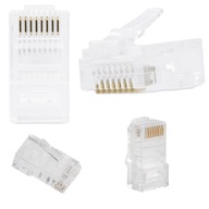 SVORKY ZÁSTRČKA RJ45 8P8C Internetová ZÁSTRČKA 100 KS SVORKY ZÁSTRČKA RJ45 8P8C Internetová ZÁSTRČKA 100 KS