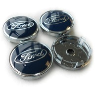 4 kryty kolies FORD, krytky, 60 mm, modré 4 kryty kolies FORD, krytky, 60 mm, modré