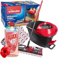 Vileda Spin Mop Ajax Ultramat Easy Wring PRO Čistič plochých podláh