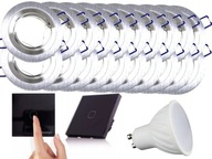Sada LED stropných svietidiel 20x + vypínač + žiarovky Sada LED stropných svietidiel 20x + vypínač + žiarovky
