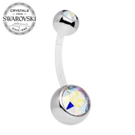 Piercing do pupka s opalescentom 1,6/10/5/8 Piercing do pupka s opalescentom 1,6/10/5/8