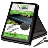 Agrotextília ANTIWEED 0,8x50m50g + ŠPIČKY Agrotextília ANTIWEED 0,8x50m50g + ŠPIČKY