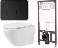 WC SET POD ZAPADNUTÉ, MISKA, TLAČIDLO MAT ČIERNA, 7V1 WC SET POD ZAPADNUTÉ, MISKA, TLAČIDLO MAT ČIERNA, 7V1