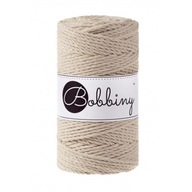 Paličkovaná makramé struna 3mm 3PLY Beige Beige Paličkovaná makramé struna 3mm 3PLY Beige Beige