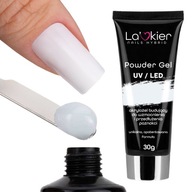 Akrylový gél na nechty Powder Gel POLY Lacquer 30ml biele nechty Akrylový gél na nechty Powder Gel POLY Lacquer 30ml biele nechty