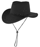 ŠERIFOV KOVBOJSKÝ KLOBÚK, ČIERNY WESTERN ŠERIFOV KOVBOJSKÝ KLOBÚK, ČIERNY WESTERN
