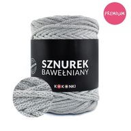 PREMIUM makramé struna 5mm / 100m / šedá PREMIUM makramé struna 5mm / 100m / šedá