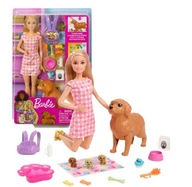 Bábika Barbie SET S BÁBIKOU NARODENIE PSIKOV