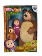Súprava bábiky Máša a medveď, medvedíka a bábiky