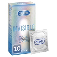 DUREX INVISIBLE veľké veľké kondómy 10 ks XL