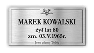 Náhrobná doska 30x15 cm + PÁSKA Náhrobná doska 30x15 cm + PÁSKA