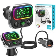FM BLUETOOTH VYSIELAČ USB NABÍJAČKA USB-C QC LED PD HANDSFREE FM BLUETOOTH VYSIELAČ USB NABÍJAČKA USB-C QC LED PD HANDSFREE