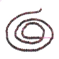 Rubin prírodné korálky, okrúhle, fazetované, 3 mm, 132 ks/38,5 cm/vlákno Rubin prírodné korálky, okrúhle, fazetované, 3 mm, 132 ks/38,5 cm/vlákno