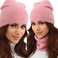 SÚPRAVA ČIAPKU ALPACA DIRTY PINK 2263 SÚPRAVA ČIAPKU ALPACA DIRTY PINK 2263