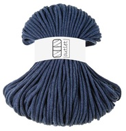 Bavlnená reťazec pre makramu strunové výstupy 5 mm 100 m denim Bavlnená reťazec pre makramu strunové výstupy 5 mm 100 m denim