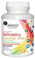 VITAMÍNY A MINERÁLY 120 TABLETY vit. C ALINESŤ VITAMÍNY A MINERÁLY 120 TABLETY vit. C ALINESŤ