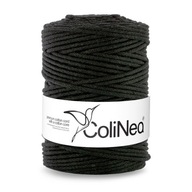 Colinea String sa prepletala pre makramu 100% bavlnu, 3 mm 200 metrov, čierna Colinea String sa prepletala pre makramu 100% bavlnu, 3 mm 200 metrov, čierna