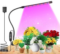 Osvetľovacia lampa na rast rastlín s 24 LED časovačom/diaľkovým ovládaním