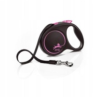 FLEXI Leash Black Design L páska 5m 50kg ružová FLEXI Leash Black Design L páska 5m 50kg ružová