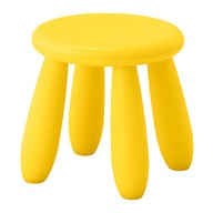 IKEA MAMMUT Detská taburetka, žltá taburetka