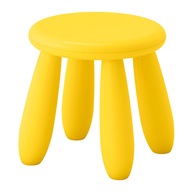 IKEA MAMMUT Detská taburetka, žltá taburetka IKEA MAMMUT Detská taburetka, žltá taburetka