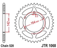 JT ZADNÉ OZNAČENIE 4538 46 HYOSUNG GT 250 '04-15' (453846JT) (REŤAZ 520) JT ZADNÉ OZNAČENIE 4538 46 HYOSUNG GT 250 '04-15' (453846JT) (REŤAZ 520)