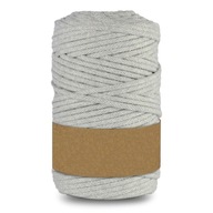 Bavlnená šnúra s jasne šedým jadrom 100 mm 5 mm Bavlnená šnúra s jasne šedým jadrom 100 mm 5 mm