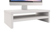 Biely drevený stojan na TV monitor