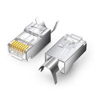 UGREEN ZÁSTRČKA 10x RJ45 8P8C Cat6A 7 PRE INTERNETOVÝ SIEŤOVÝ KÁBEL UGREEN ZÁSTRČKA 10x RJ45 8P8C Cat6A 7 PRE INTERNETOVÝ SIEŤOVÝ KÁBEL