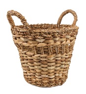 KOŠ NA MORSKÚ TRÁVU KRUHÝ BOHO 30x30x26/33 cm KOŠ NA MORSKÚ TRÁVU KRUHÝ BOHO 30x30x26/33 cm