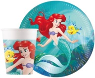 SADA hrnčekov a tanierov MERMAID MERMAID ARIEL PRINCEZNÁ ARIEL 16 ks SADA hrnčekov a tanierov MERMAID MERMAID ARIEL PRINCEZNÁ ARIEL 16 ks