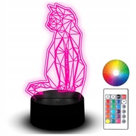 LED NOČNÁ LAMPA MAČKA MAČIATKA ZVIERATKO 3D MAČKA MENO LED NOČNÁ LAMPA MAČKA MAČIATKA ZVIERATKO 3D MAČKA MENO