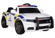 Auto na batérie Biele policajné auto