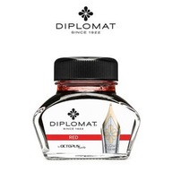 DIPLOMAT atrament do pera 30ml. - červená DIPLOMAT atrament do pera 30ml. - červená