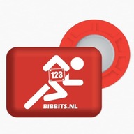 BibBits magnet na štartové číslo: Červený bežec