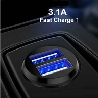 Čierny štýl 3.1A. MINI USB SAM CAR VARDER 3.1A s c Čierny štýl 3.1A. MINI USB SAM CAR VARDER 3.1A s c