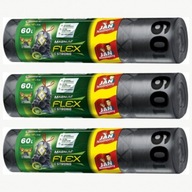 Jan Niezbędny magnum flex vrecia na odpadky 3x 60L Jan Niezbędny magnum flex vrecia na odpadky 3x 60L