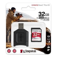 KINGSTON 32 GB SD SDHC 300/260 MB UHS-II 3 + čítačka