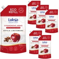 Krémové tekuté mydlo Luksja jablkovo škoricovo krémové a jemné ZAPAS 900 ml x 6 Krémové tekuté mydlo Luksja jablkovo škoricovo krémové a jemné ZAPAS 900 ml x 6