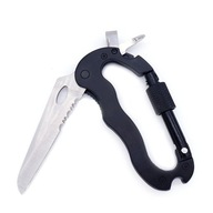 karabínka multitool kľúčenka veľký nôž na prežitie 6v1 karabínka multitool kľúčenka veľký nôž na prežitie 6v1