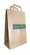 Papierová taška Clarks 395 mm x 255 mm x 130 mm, balenie po 150 ks Papierová taška Clarks 395 mm x 255 mm x 130 mm, balenie po 150 ks