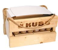 Vonkajšia hra KUBB v drevenom kufríku