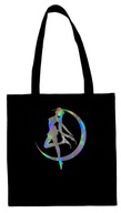 Holografická nákupná taška Sailor Moon čierna