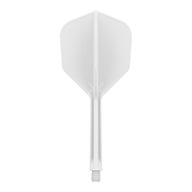 Terč K-Flex Perie + Shafts Dart System White Medium No.6