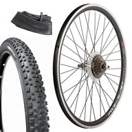 Koleso 26 Zadné + 7rýchlostná voľnobežka Shimano + plášť 2.1 Koleso 26 Zadné + 7rýchlostná voľnobežka Shimano + plášť 2.1